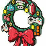 8-Bit LED Holiday Wreath