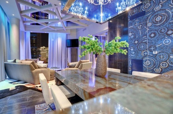 Colorful and Extravagant Penthouse design in Las Vegas