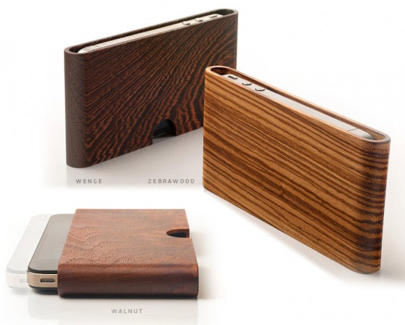 Miniot Wood Pouch for iPhone 4 and 4s